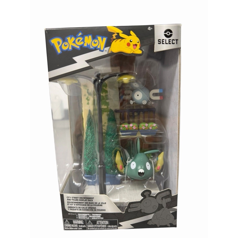 Pokemon Select City Street Environment And Figure Display Pack Jazwares NEW NIB
